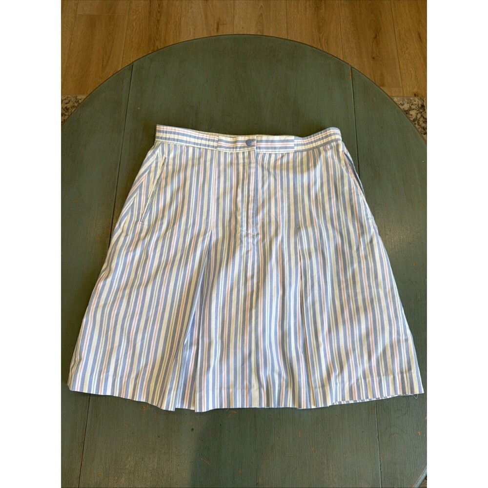 Vintage A.G. Spalding Striped Pleated Skirt Women’s Size‎ 10